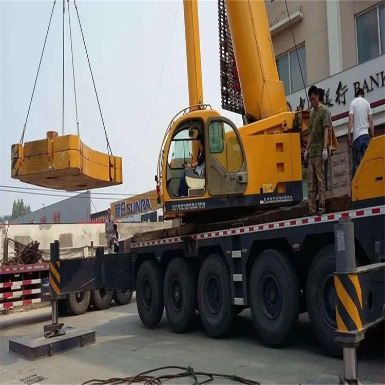 福州鼓楼当地吊车出租|机器吊装|75吨|工厂搬迁服务